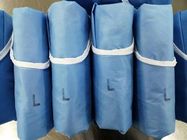 Resistência de água de Linting dos vestidos médicos descartáveis azuis baixa para a sala de operação