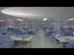 Vestes cirúrgicas descartáveis de hospital não tecidas SMS estéreis resistentes a fluidos Vestes cirúrgicas