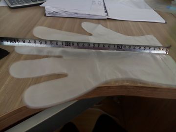 As luvas descartáveis de produto comestível do polietileno cancelam como material do polietileno da densidade