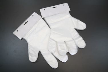As luvas descartáveis de produto comestível do polietileno cancelam como material do polietileno da densidade