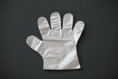 As luvas descartáveis de produto comestível do polietileno cancelam como material do polietileno da densidade