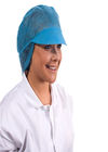 Capa cirúrgica descartável protetora branca confortável com borda máxima e elástica