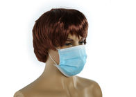 Máscara protetora descartável com laço elástico da orelha, máscara da cor azul da boca para a proteção