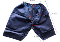 Vestidos 45g médicos descartáveis não tecidos escuros - calças descartáveis azuis da colonoscopia