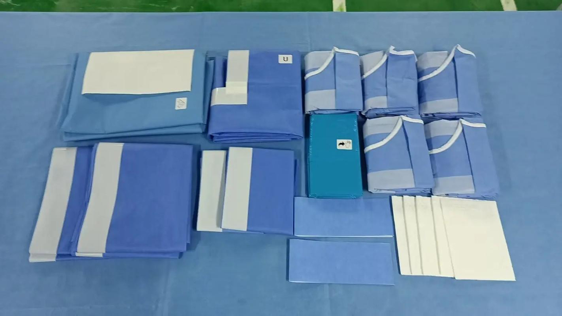 Oem Odm Cirurgia Pack Azul Verde Branco Instrumentos médicos cirúrgicos para hospitais e profissionais de saúde