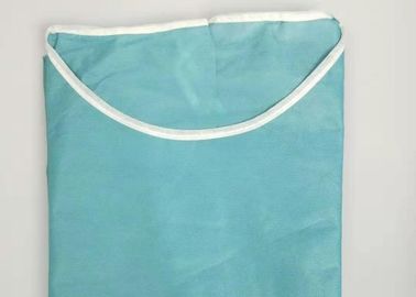 Cor verde resistente fluida das combinações descartáveis longas da segurança do vestido cirúrgico das luvas