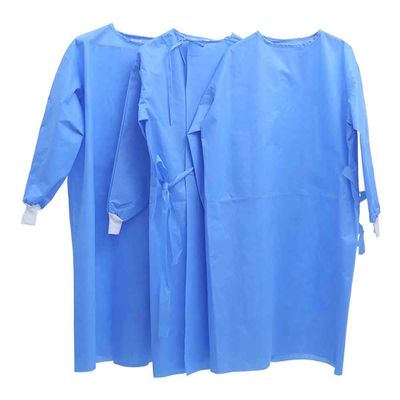 O funcionamento descartável do hospital veste o vestido cirúrgico resistente fluido estéril não tecido de SMS