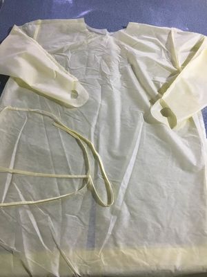 Vestidos médicos descartáveis do nível 4 estéreis de Aami com punho feito malha